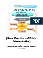 Functions of Public Administration 2 1 1 1 2 1 1 1