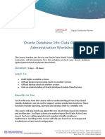 Oracle Database 19c Data Guard Administration Workshop