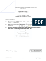 Chempage - 2022 Chemistry Mock Exam 2022 - Chem - Mock - 2 - QB