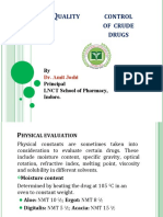 Quality Control of Crude Drugs