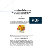 MUT'A متعة TEMPORARY MARRIAGE IN ISLAM