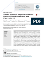 Variation in Elemental Composition As Influenced by C 2018 Saudi Journal of