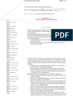 Lesson 1 Overview and History: Operating Systems Study Notes