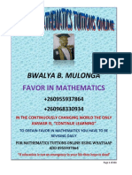 Maths Pamphlet