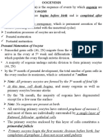 Oogenesis and Ovarian Cycle, Uterus, Menstrual Cycle ABORTION TERATOLOGY