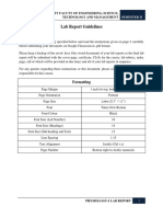 Physiology-I Lab Report Guidelines