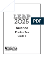 Grade 6 Practice Test Science 