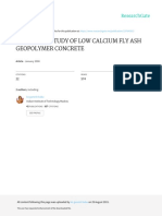 Durability Study of Low Calcium Fly Ash Geopolymer