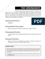 Lesson 3 The Ordinances