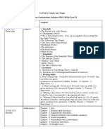 Class 11 FinalTerm Syllabus