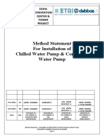 Method Statement For Installation of Chilled Water Pump & Condenser Water Pump