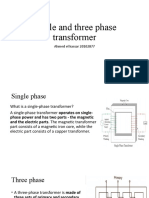 Single and Three Phase Transformer