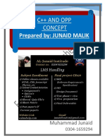 C++ and OPP Notes by JUNAID