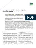 Research Article Development of An Iot-Based Indoor Air Quality Monitoring Platform