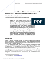 Influence of Cellulose Fibers With Foam Concrete