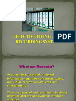 (RM) Effective Filing and Record System