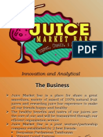 B. Sample of Business Plan Presentation - Juice Mart Bar