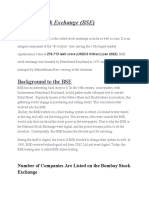 Bombay Stock Exchange (BSE) : Background To The BSE