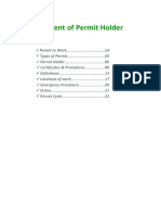 Assessment of Permit Holder