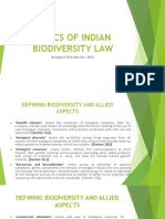 Basics of Indian Biodiversity Law