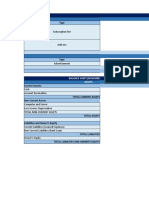 Financial Plan Sheet