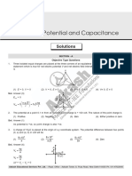 Electrostatic Potential and Capacitance: Solutions