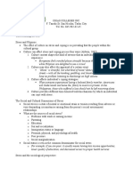 FORMAT of Written Report