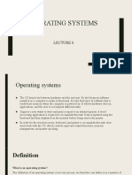 Lec 6 Operating Systems