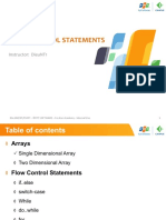 Unit02 - Flow Control Statements