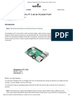 Setting Up A Raspberry Pi 3 As An Access Point