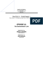 Episode 10: Prof Ed 11 - Field Study 1