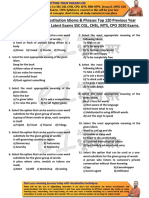 One Word Substitution Idioms & Phrases Top 120 Previous Year Questions