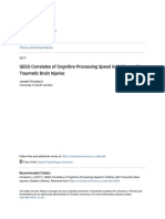 QEEG Correlates of Cognitive Processing Speed in Children With TBI