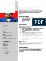 Coolfreecv Resume en 03 N