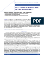 The Impact of Covid-19 Pandemic On The Selling of LPG and Mineral Water at Grocery Store "X"