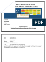 Unit Plan For Medical Surical Nursing