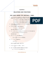 CBSE Class 12 Maths Chapter 1 Relations and Functions Important Questions 2022-23