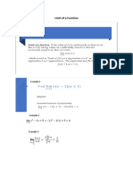 (CALCULUS) Limits of A Function