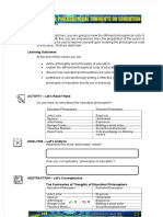 m1 Lesson 1 Philosophical Thoughts of Education