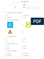 Latihan Soal - Alphabet - Kelas 4