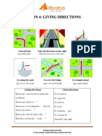 Lesson 4: Giving Directions: I. Structures