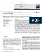 Prediction of Specialty Coffee Cup Quality Based On Near Infrared Spectra of Green Coffee Beans (Tolessa Et Al, 2015)