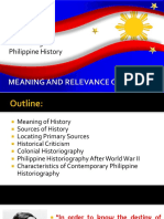 CHAPTER 1 - Meaning and Relevance of History - Updated