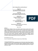 Speculative Trading, Bitcoin, and Stock Returns Qingjie Du