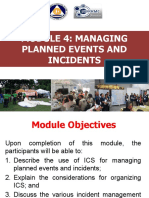 Module 4 - Managing Planned Events and Incidents