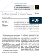 Development and Assessment of A Distribution Network of Hydro-Methane, Methanol, Oxygen and Carbon Dioxide in Paraguay