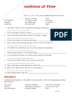 Prepositions of Time Mixednew