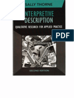 Interpretatitve Description. Qualitative Research For Applied Practice