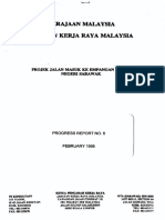 Projek Jalan Masuk Ke Empangan Bakun Negeri Sarawak - Progress Report No. 6 (February 1995) PDF