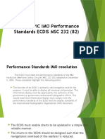 TOPIC IMO Performance Standards ECDIS MSC 232 (